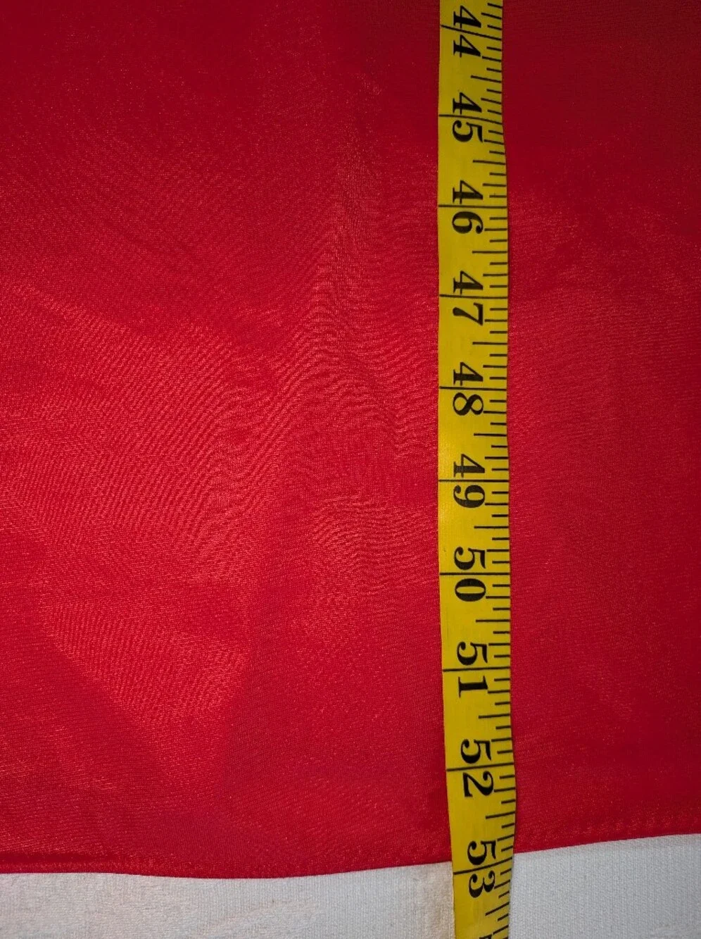 Vintage Nancy King Red Women's Long Nightgown with Lace Trim Size Medium